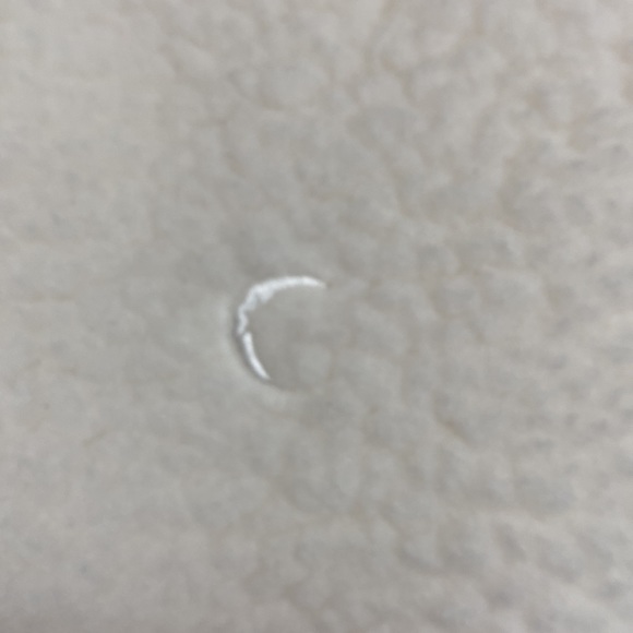 Zyia Active Fleece Jacket Flying V Cream Bomber Style Size L - Picture 13 of 15